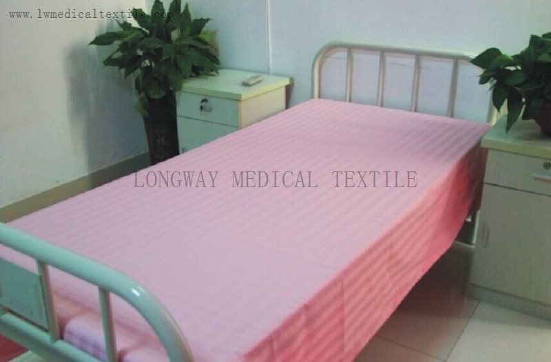 Hospital Bed Linen Satin Stripe