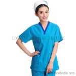 blue nursing scrub set