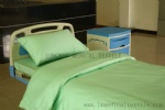 green color cotton hospital bed sheet