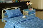 E-12 pure cotton big checked hospital bed linen