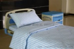 Y-17 white blue stripe pure cotton hospital bed linen set