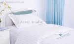 Hospital Bed Linen satin stripes